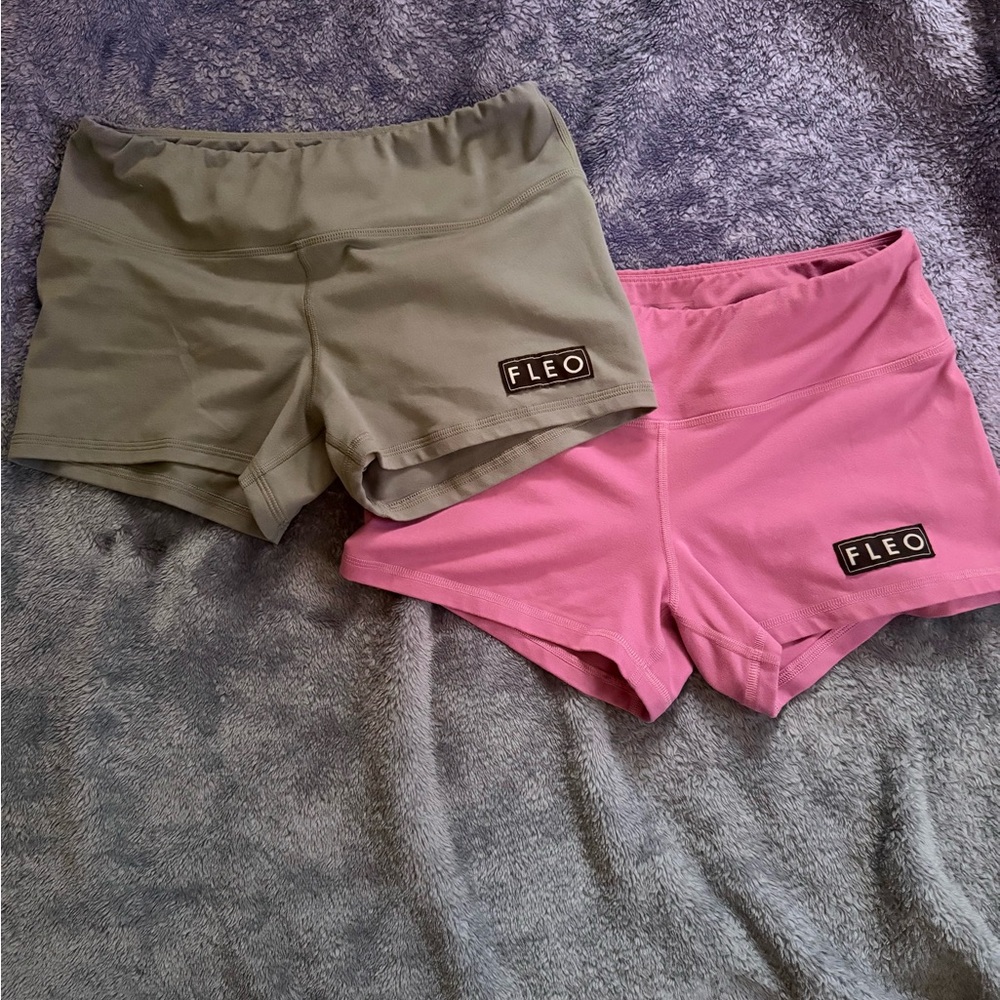 FLEO Women's Shorts - Pink and Gray